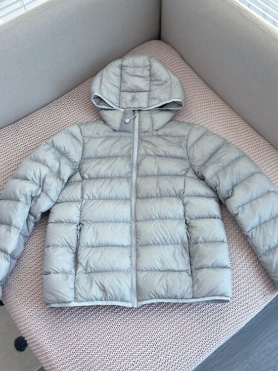 Aritzia Jackets & Blazers - Aritzia TNA The Little Puff Down Hooded Winter Jacket Coat Chrome Silver Small